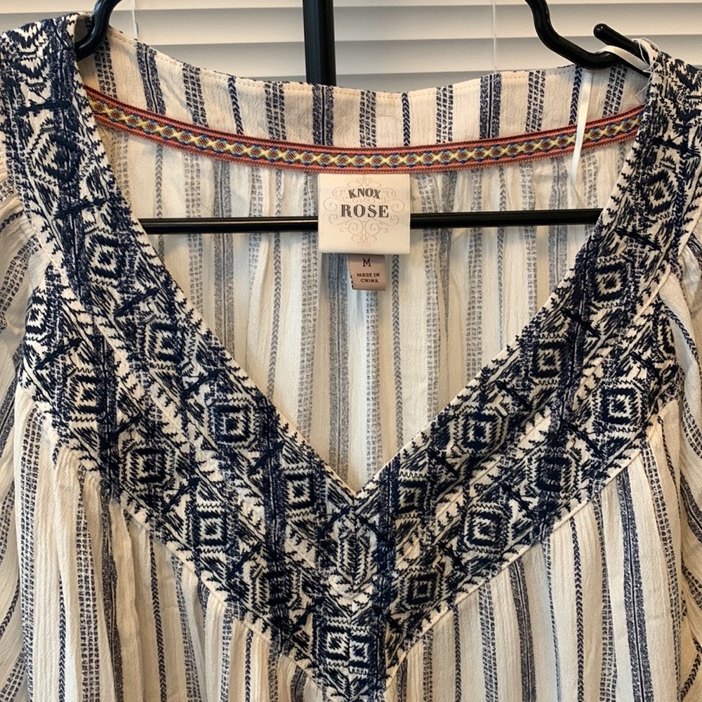 Striped KNOX ROSE Shirt - Picture 3 of 5